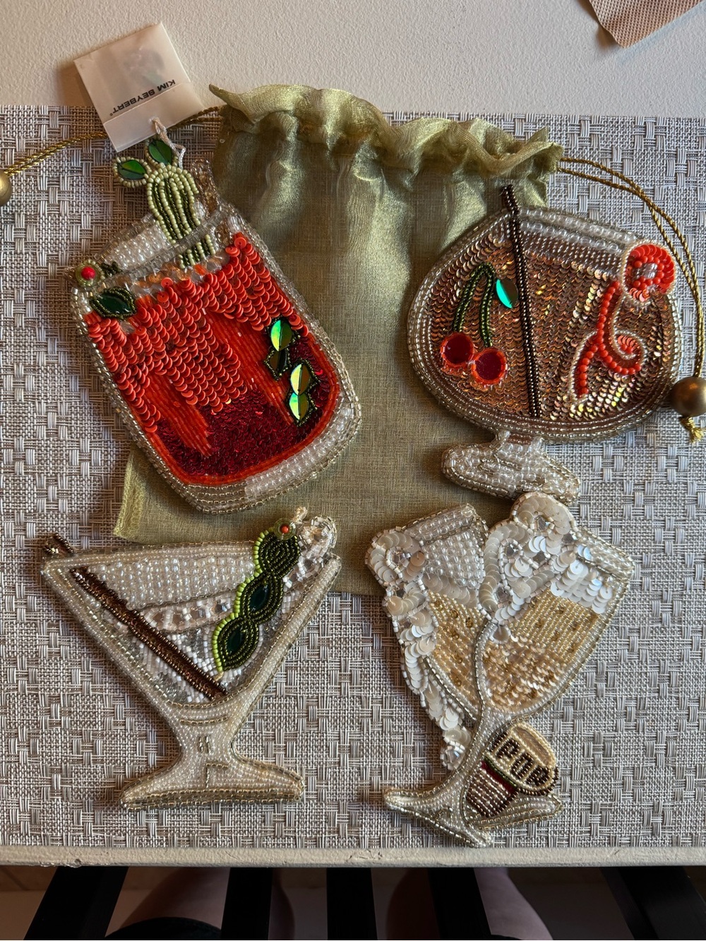 Kim Seybert Cocktail Coaster Set